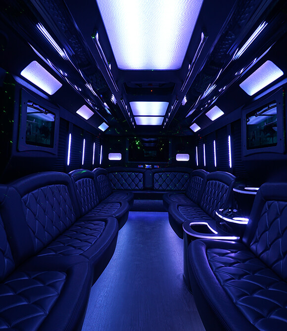seats on party bus