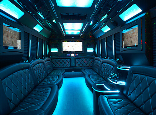 strobe lights on bus